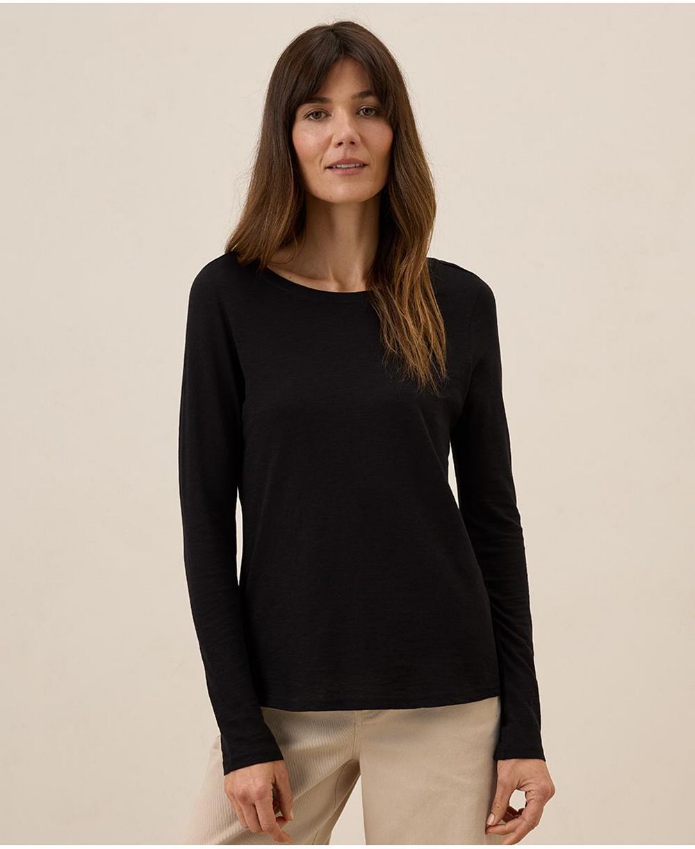 Футболка Pact Women's Organic Cotton Featherweight Slub Long Sleeve Tee