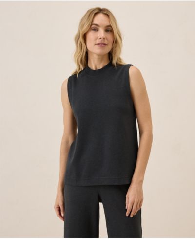 Pact Women's Airplane Mock Neck Shell