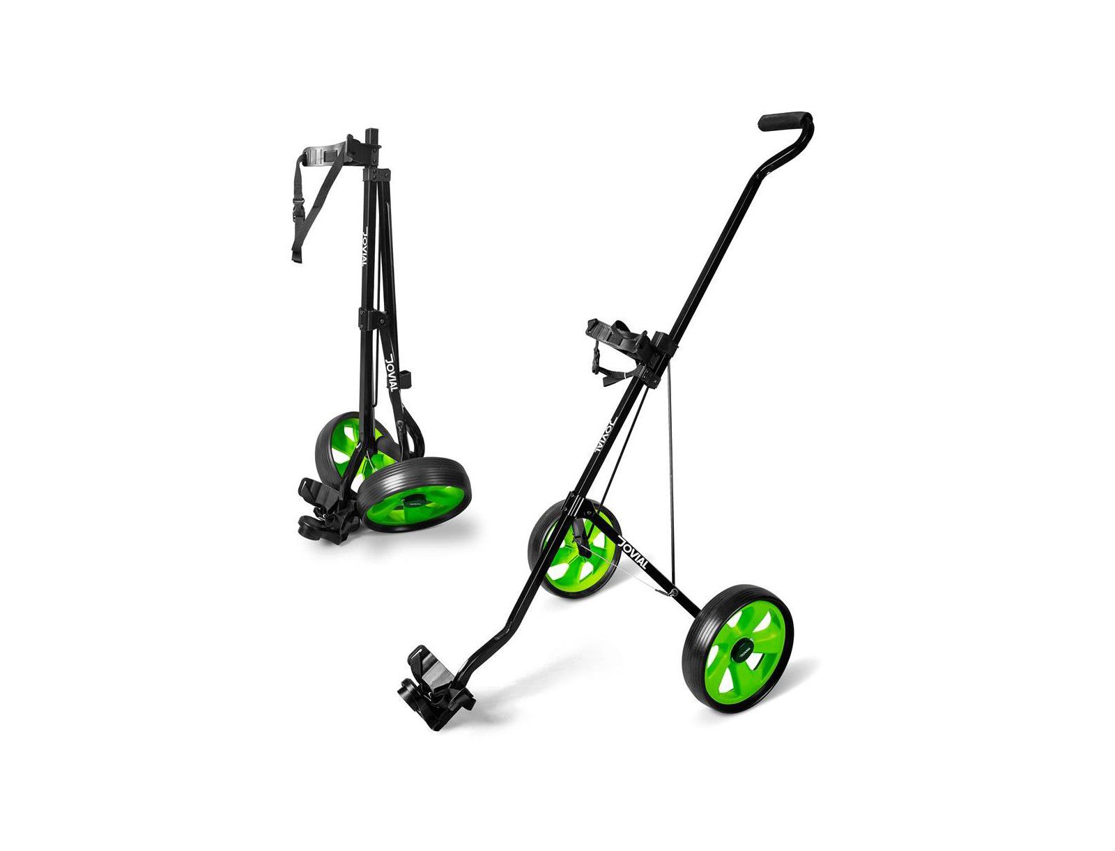 Jovial 2-Wheel Golf Pull Cart with Adjustable Handle and Foot Brake
