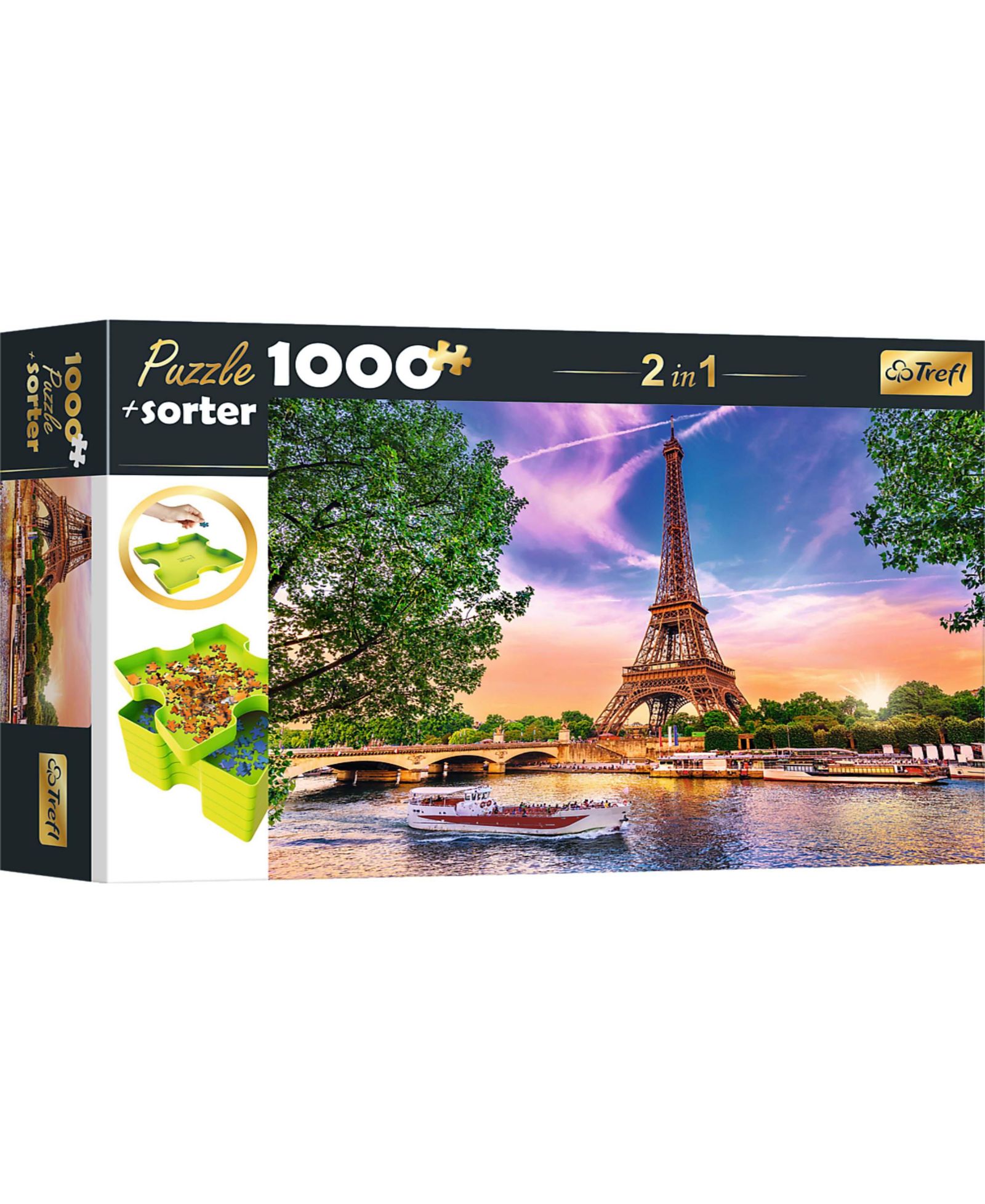 Пазл Trefl Red 1000 Piece & Sorter — Закат над Парижем