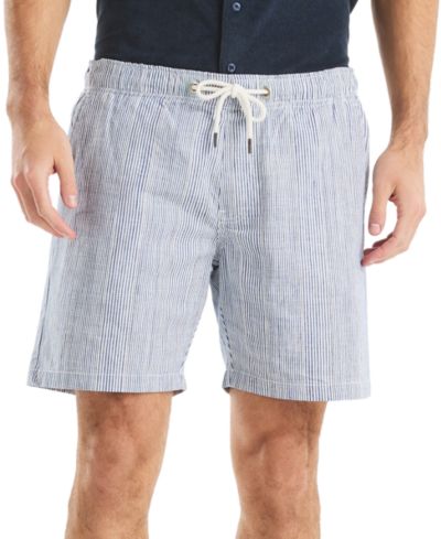 Nautica 7" Striped Textured Pull-On Short