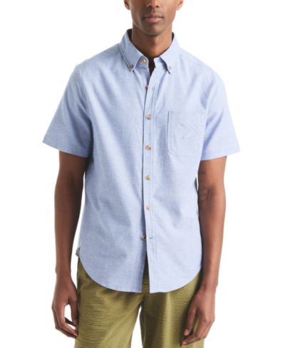Рубашка Nautica Men's Classic-Fit 100% Cotton Short-Sleeve