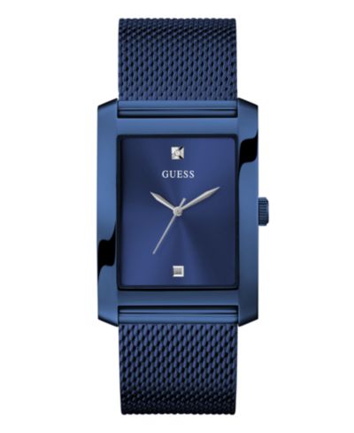 Мужские аналоговые часы GUESS Blue Mesh 34mm