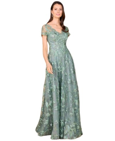 LARA Женское вечернее платье с кружевом Tonal Lace Ballgown