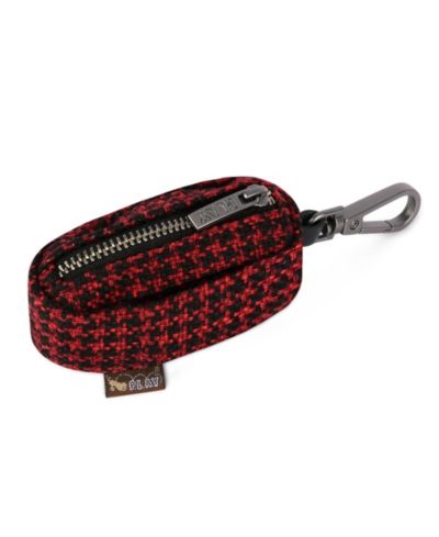 Proper Pup Poop Bag Dispenser: Houndstooth - Red/Black