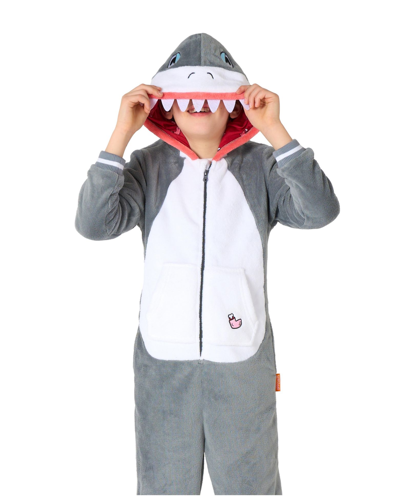OppoSuits Little and Big Boys Shark Onesie