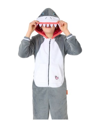OppoSuits Little and Big Boys Shark Onesie