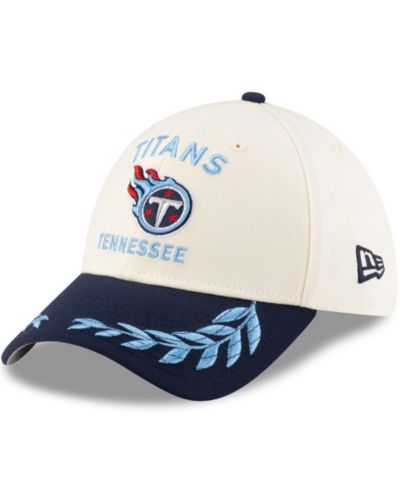 Мужская кепка New Era Tennessee Titans 2025 NFL Draft 39THIRTY Flex, крем/темно-синий