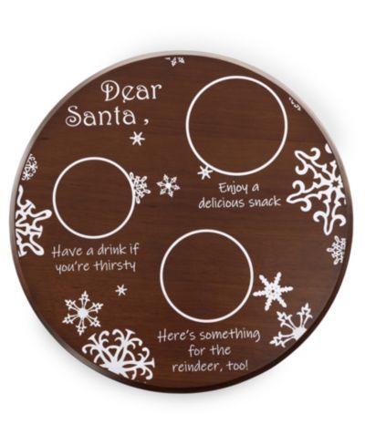 Сервировочный поднос Toscana Christmas Santa Milk Cookies
