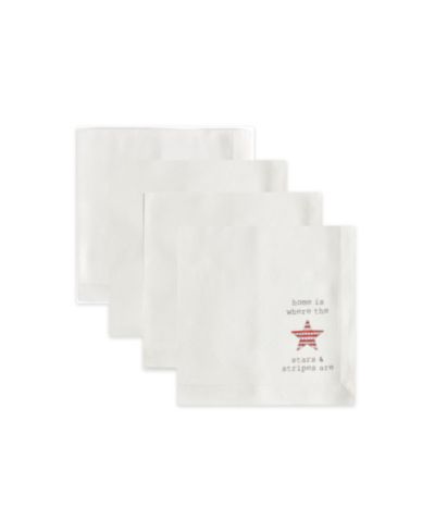 Tableau Cuties Americana Set of 4 Napkins, 8.25" x 8.25"