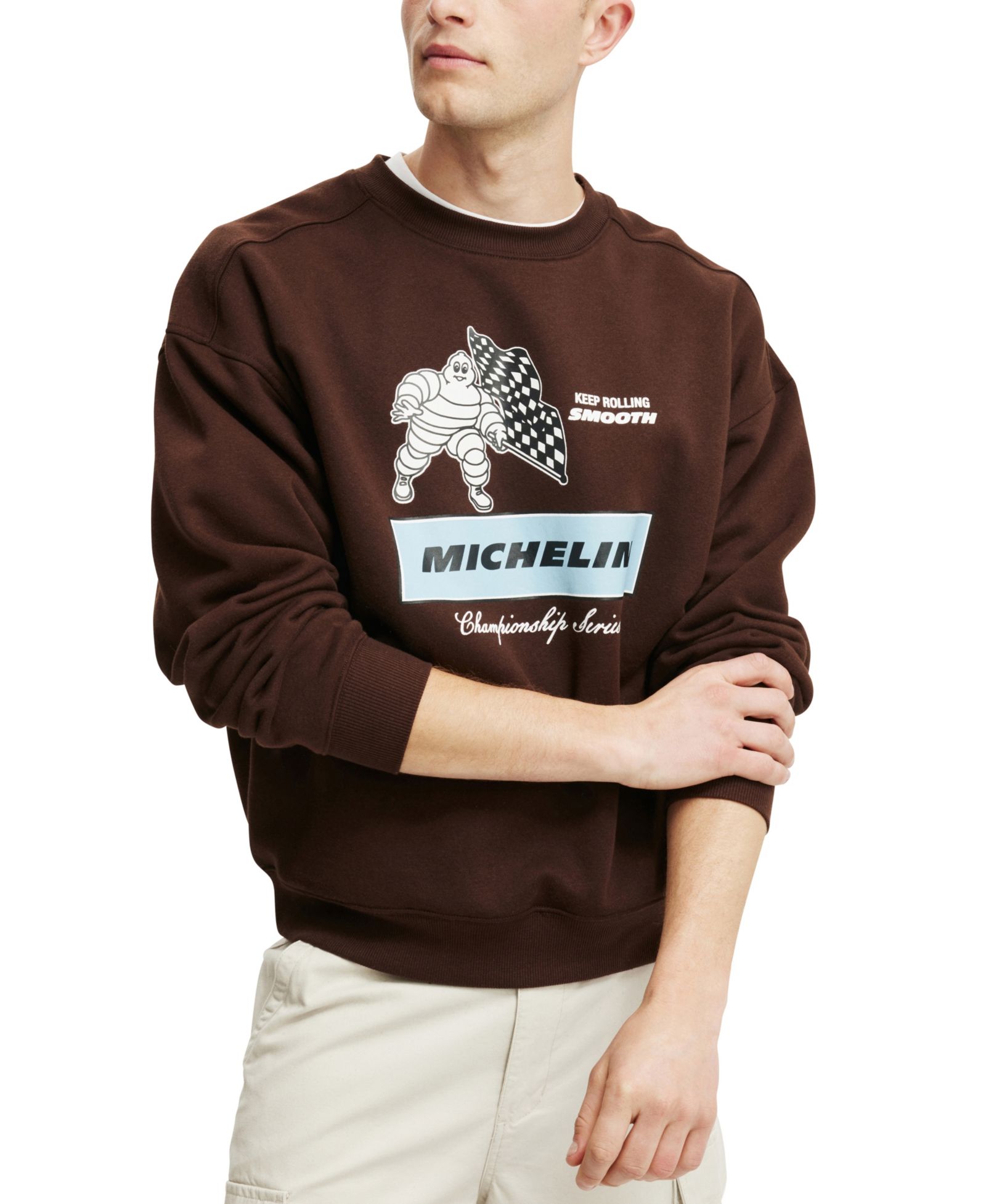COTTON ON Men's Michelin Box Fit Crew T-Shirt