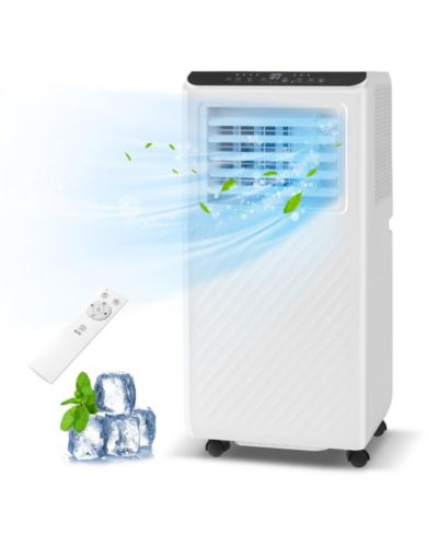 Gymax 8000 BTU Portable Air Conditioner 3 in 1 Floor AC Unit w/ Fan & Dehumidifier Quiet Air Cooler