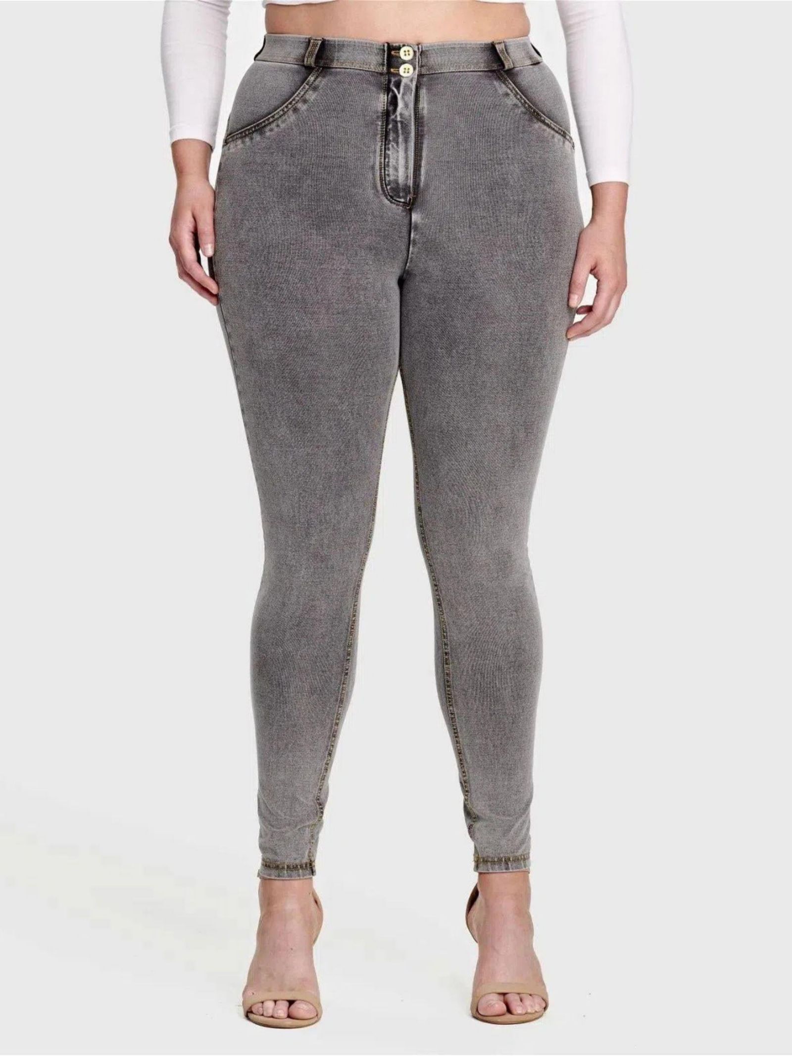 Freddy Women's Curvy High-Rise Sculpting Skinny Jeans