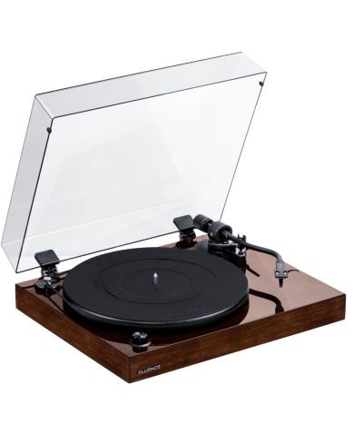 Проигрыватель Fluance RT82 - бамбуковый Hi-Fi проигрыватель с картриджем Ortofon OM10, мотором управления скоростью и ножками для виброизоляции