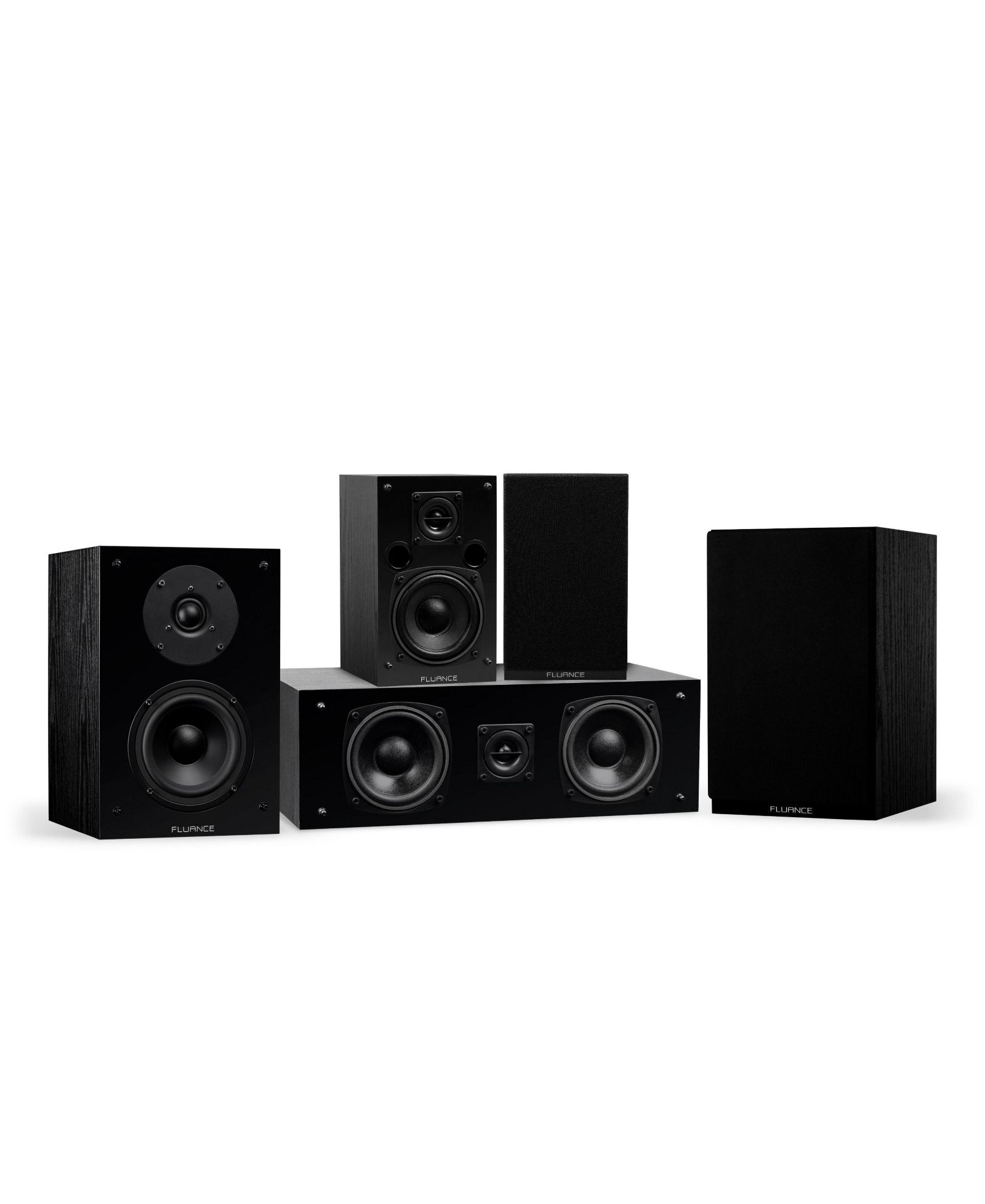 Fluance SX50WC 5.0-Channel 2-Way Bookshelf Speaker System