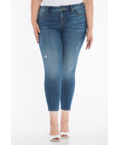 Джинсы SLINK Jeans Plus Size Denim Mid Rise Skinny 28" inseam - Hazel