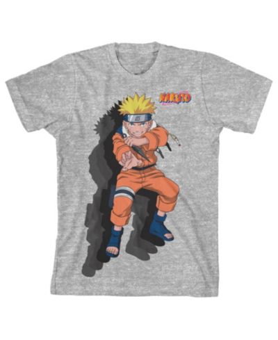 Футболка Naruto Shadow Effect Crew Neck Short Sleeve Athletic Heather, Детский, XS
