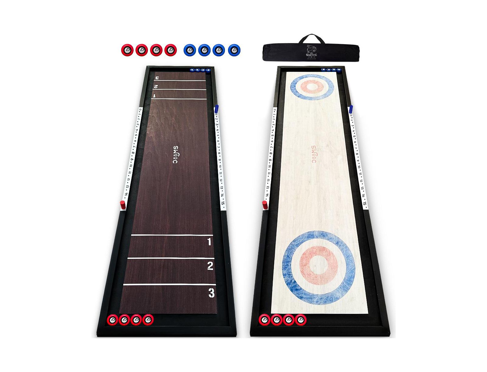 Игровой стол SWOOC 2-in-1 Shuffleboard и Curling