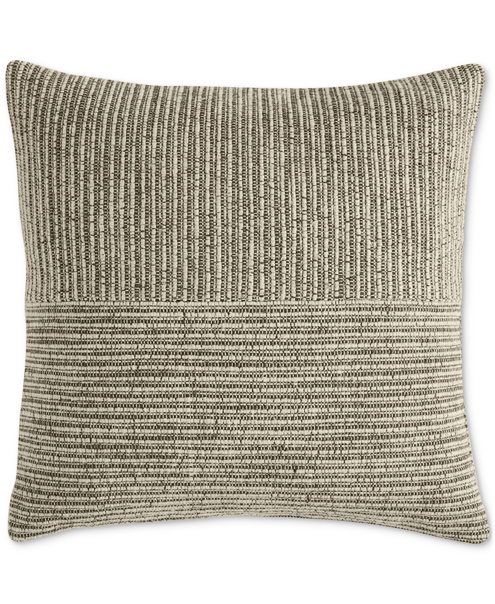 Oake Striped Patch Decorative Pillow, 18" x 18", Macy's Exclusive