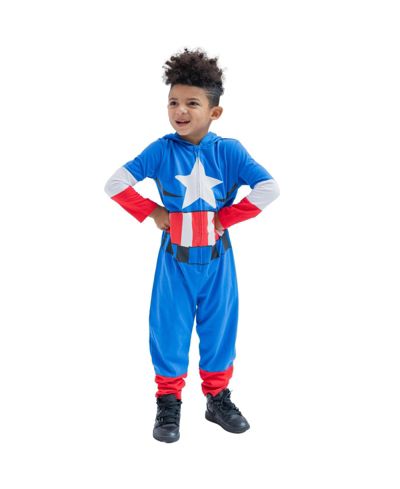 Avengers Baby Boys Captain (0M-24M) America Iron Man Zip Up Cosplay Coverall