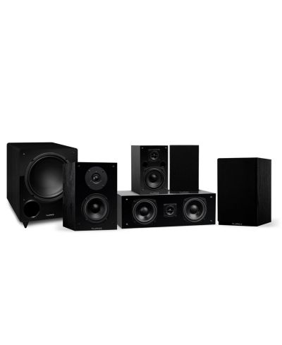 Fluance Elite 5.1-Channel DB10 Powered Subwoofer Home Theater Speaker System