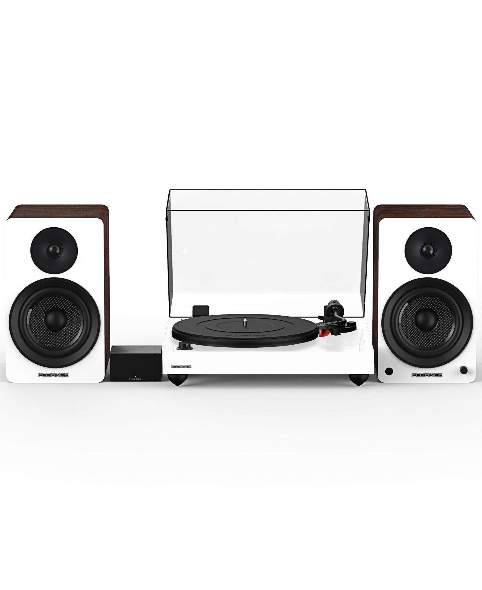 Fluance Reference RT83 High-Fidelity Bluetooth Vinyl Turntable with Speakers