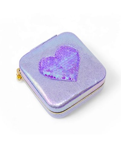 Шкатулка для украшений ZOMI GEMS Girls Sparking Sequin Heart