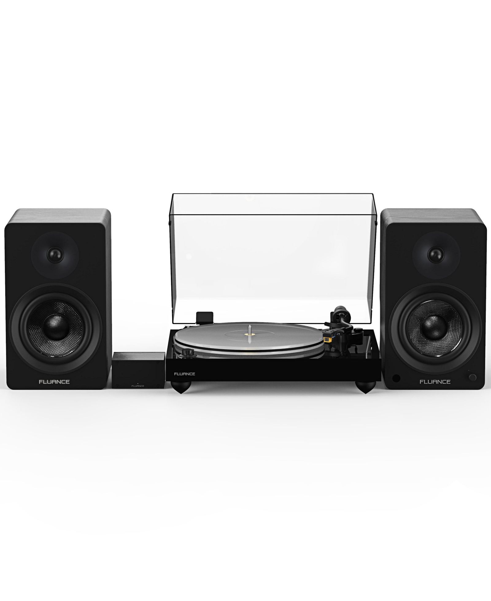 Fluance RT85N HiFi проигрыватель, PA10 Phono Preamp, Ai61 6.5" Speakers, MP-110 Cartridge, 120W Class D Amp, Bluetooth, Lucky Bamboo finish