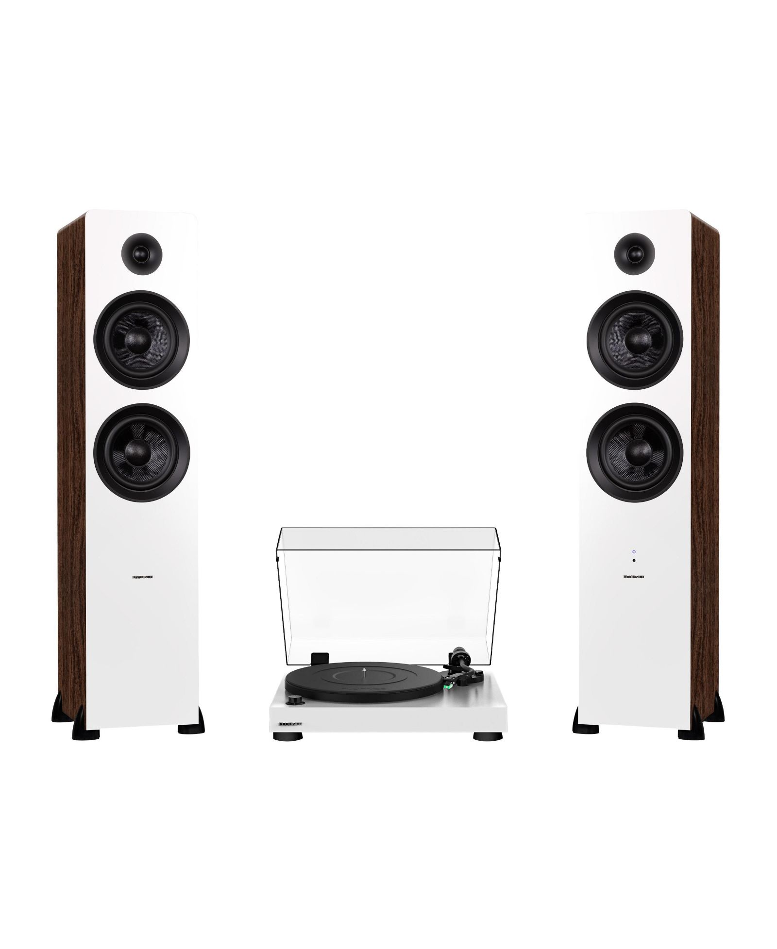 Fluance RT81 Elite виниловый проигрыватель с Bluetooth и 2-полосными динамиками Ai81, алмазный стилус, привод ремнем, корпус Natural Walnut