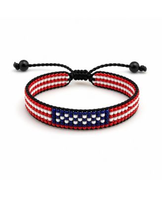 SAWA SAWA America 250 Handcrafted Beaded Bracelet: Shared Freedom, Shared Future