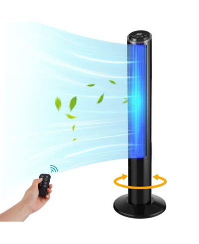 40 inches Portable Tower Fan with Remote Control, 3 Speeds & 2 Modes, with LED Display