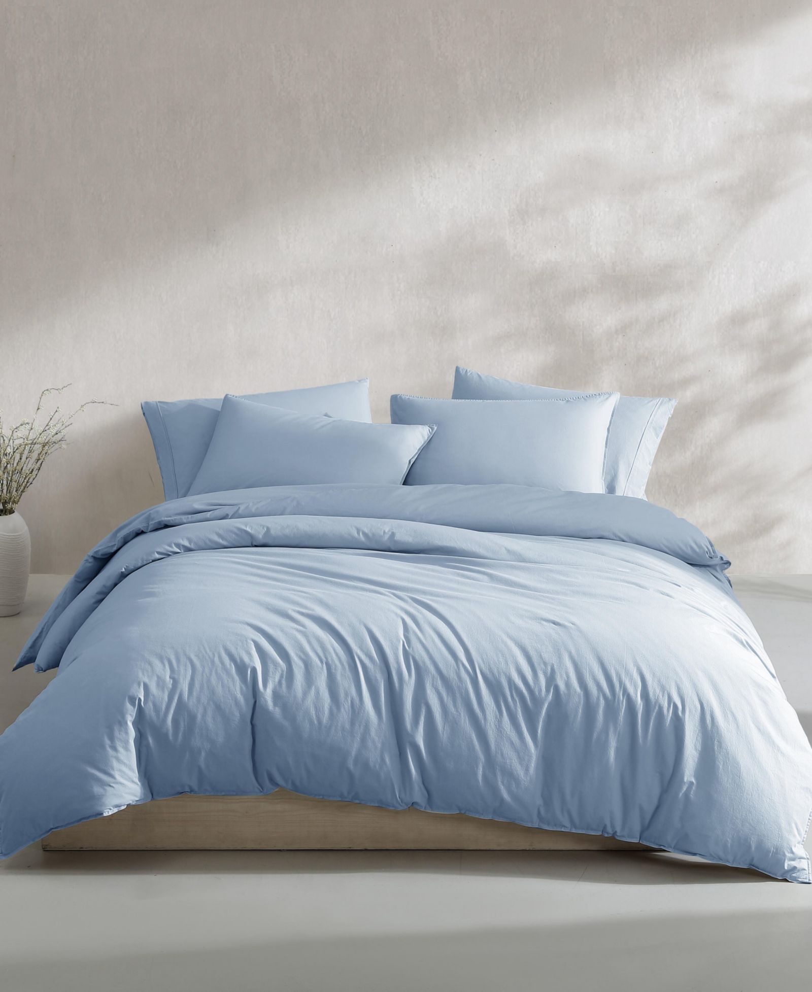 Calvin Klein Washed Percale Cotton 2-Pc. Comforter Set, Twin/Twin XL