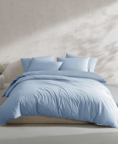Calvin Klein Washed Percale Cotton 2-Pc. Comforter Set, Twin/Twin XL