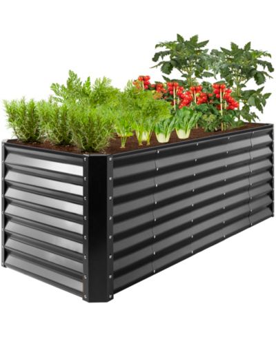 Best Choice Products садовая грядка из металла для улицы, 8x2x2ft