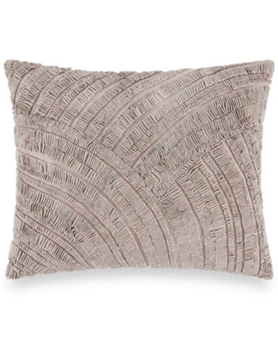 Donna Karan Home Foil Printed and Textured Decorative Pillow, 16" x 20"