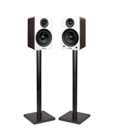 Fluance Ai61 Powered 2-Way Bluetooth 5 Wireless Bookshelf Speakers with Speaker Stands
