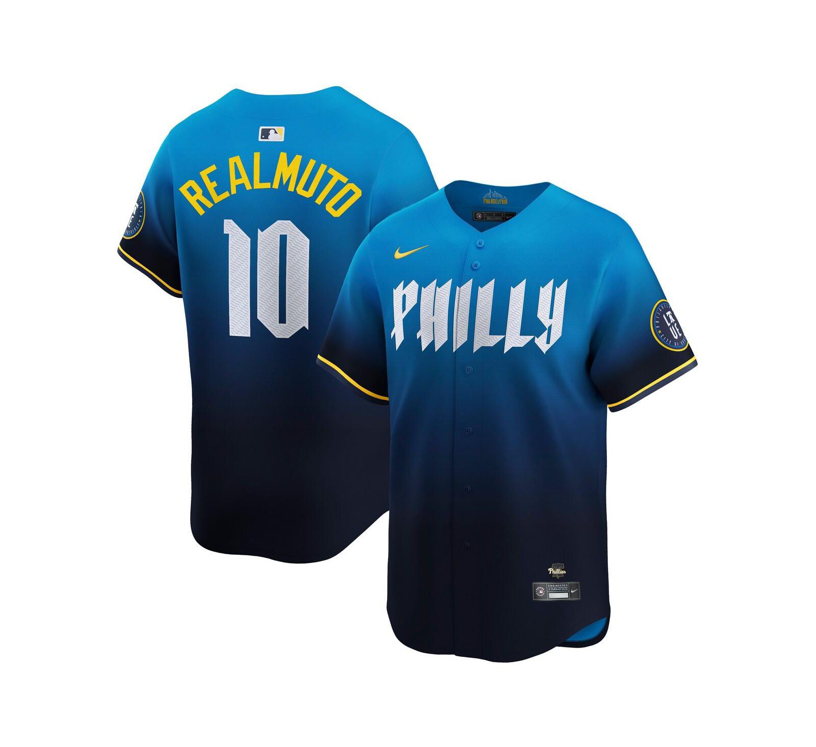 Джерси Nike Men's J.T. Realmuto Navy Philadelphia Phillies City Connect Limited