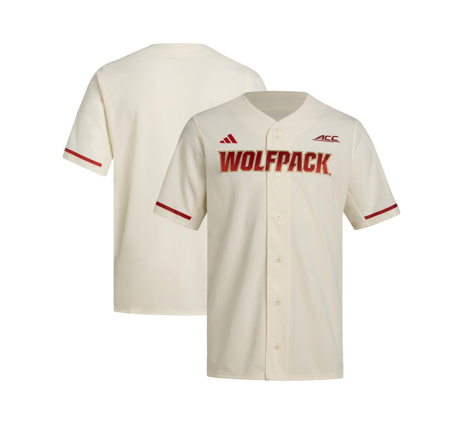 Мужская джерси Adidas NC State Wolfpack Replica Baseball Cream