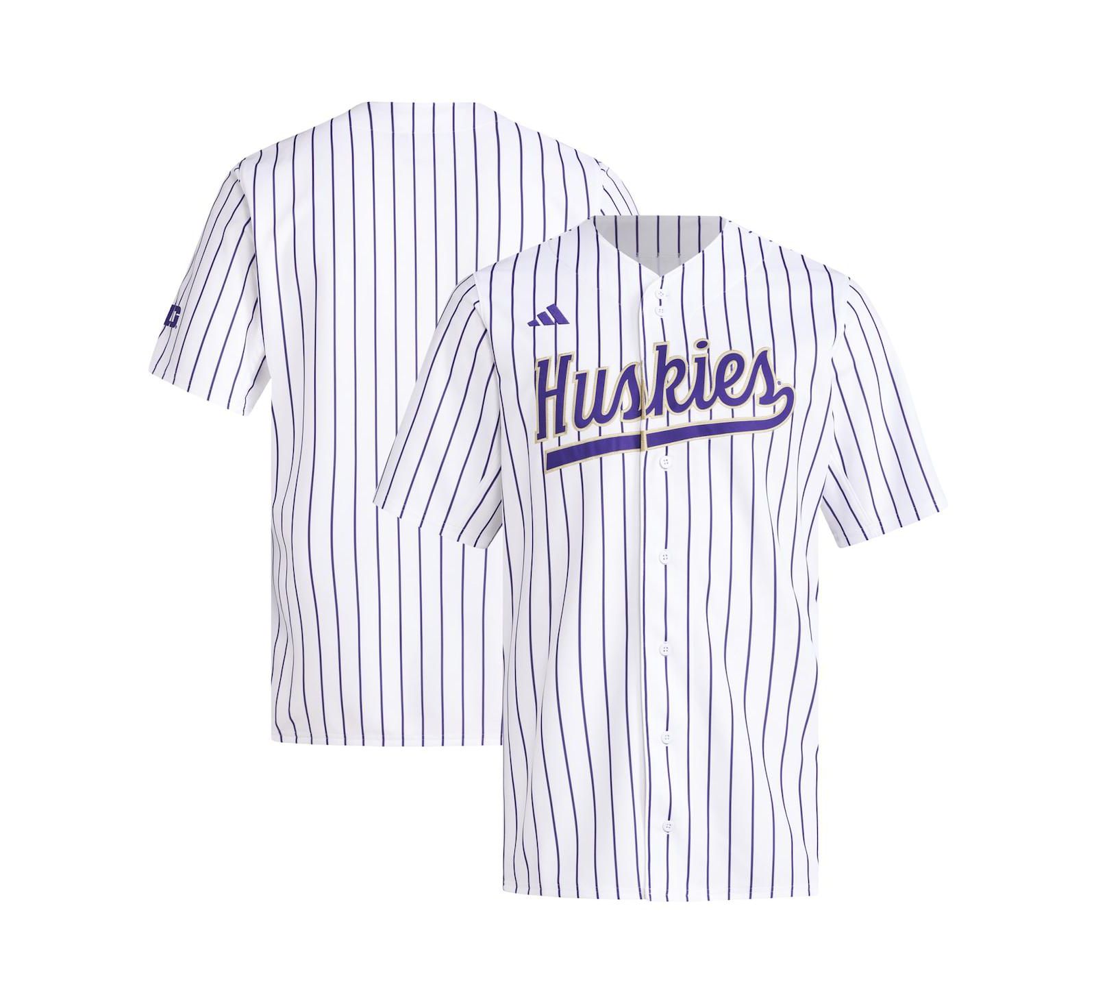 Мужская белая бейсбольная джерси Adidas Washington Huskies Replica