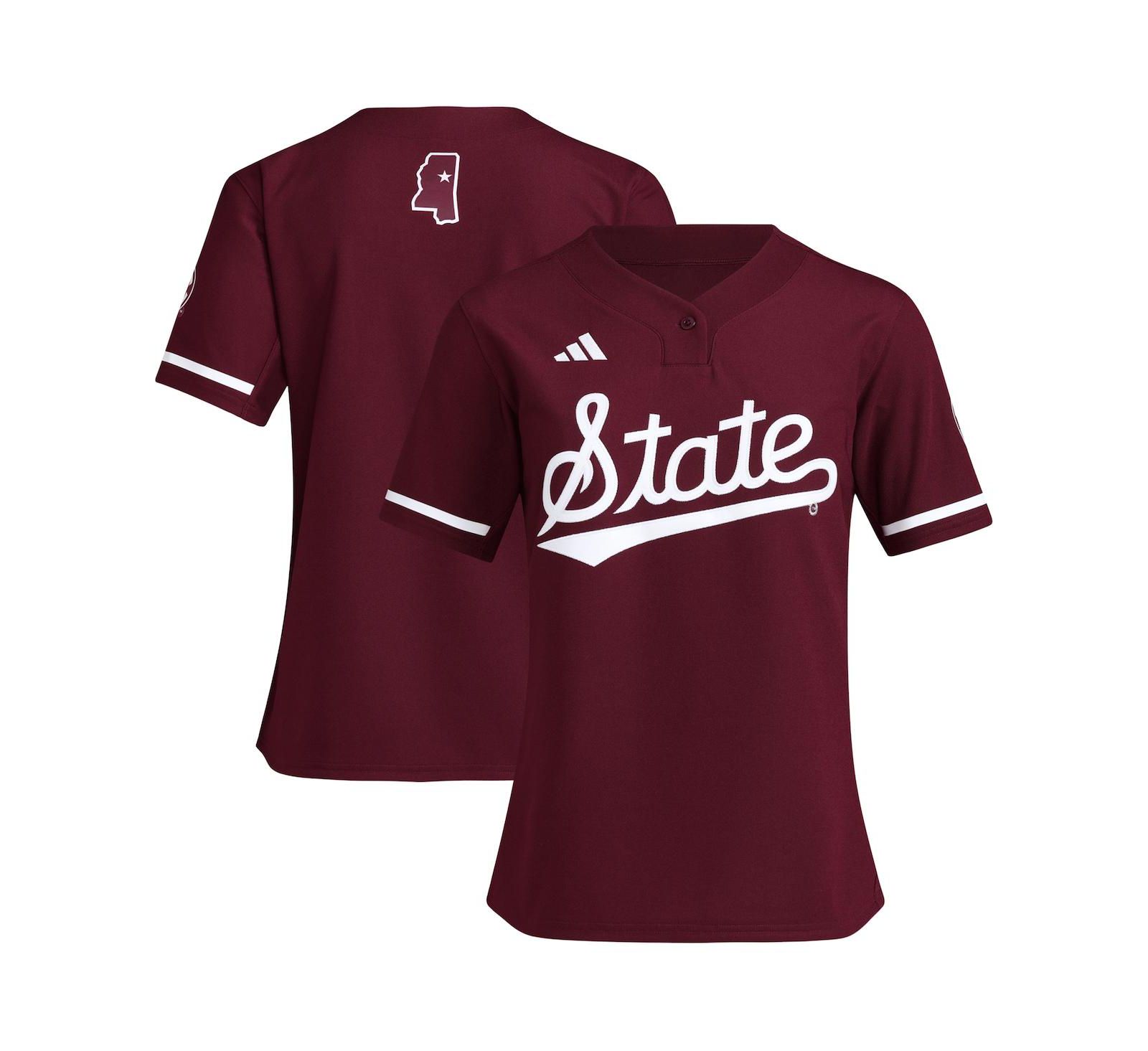 Adidas Women's Maroon Mississippi State Bulldogs Replica Softball Jersey