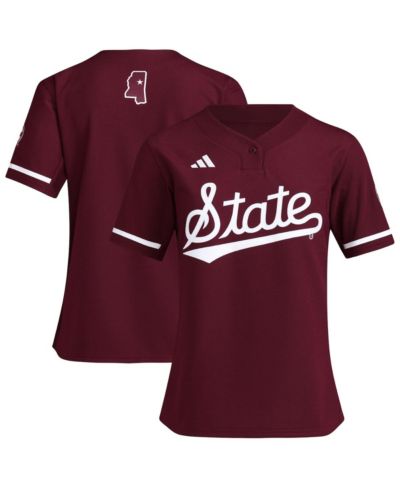 Женская джерси Adidas Mississippi State Bulldogs Replica для софтбола, бордового цвета