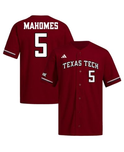Мужская бейсбольная джерси adidas Patrick Mahomes Red Texas Tech Red Raiders Replica