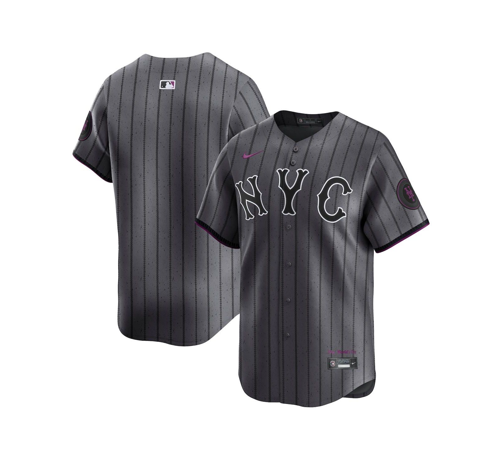 Мужская джерси Nike Gray New York Mets City Connect Limited