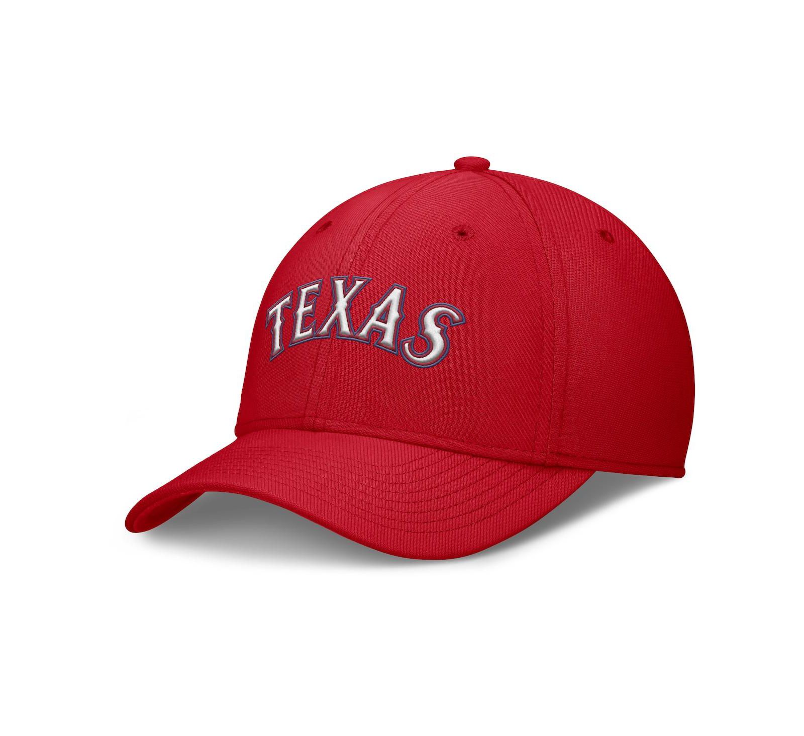 Мужская кепка Nike Red Texas Rangers Rise Performance Flex