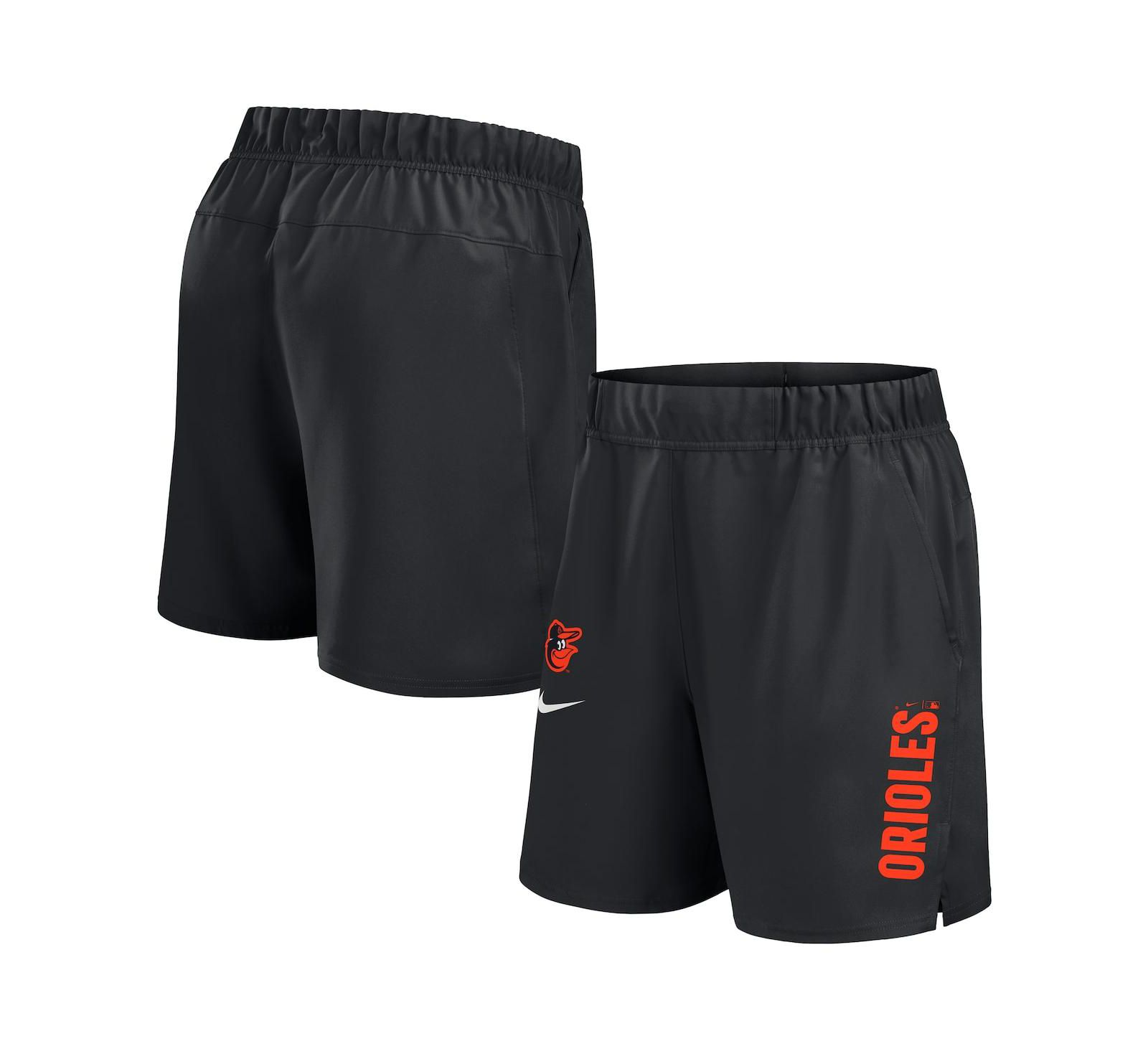 Мужские шорты Nike Baltimore Orioles Woven Victory Performance черного цвета