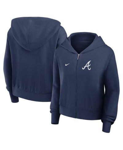 Nike Women's Navy Atlanta Braves Chill Full-Zip Hoodie