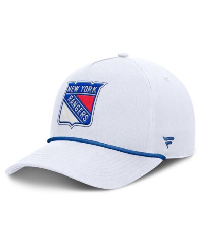 Fanatics мужская регулируемая кепка New York Rangers Rope A-Frame, белая