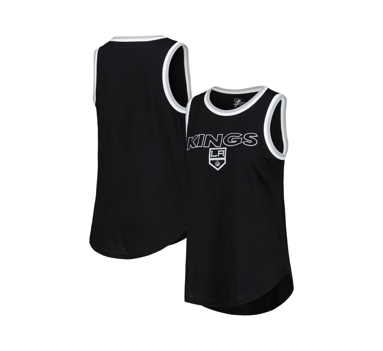 G-III 4Her by Carl Banks Женский черный майка Los Angeles Kings Strategy