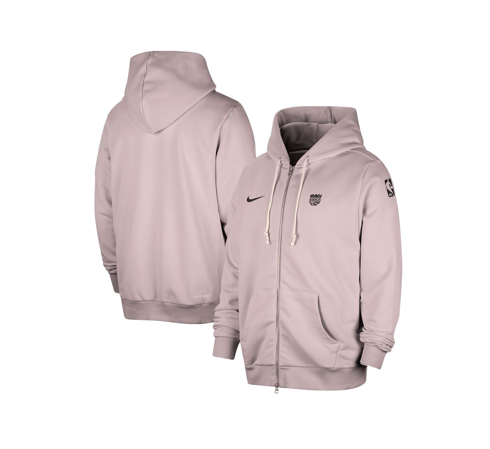 Мужское худи Nike Sacramento Kings Authentic Standard Issue с полной молнией, фиолетовое
