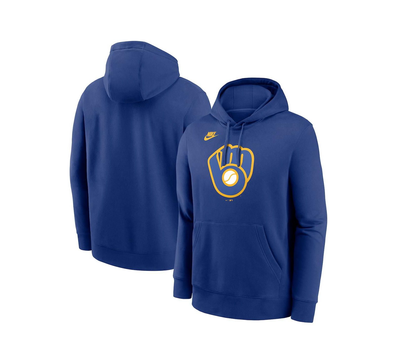 Nike Мужское худи-пуловер с логотипом Cooperstown Collection Milwaukee Brewers